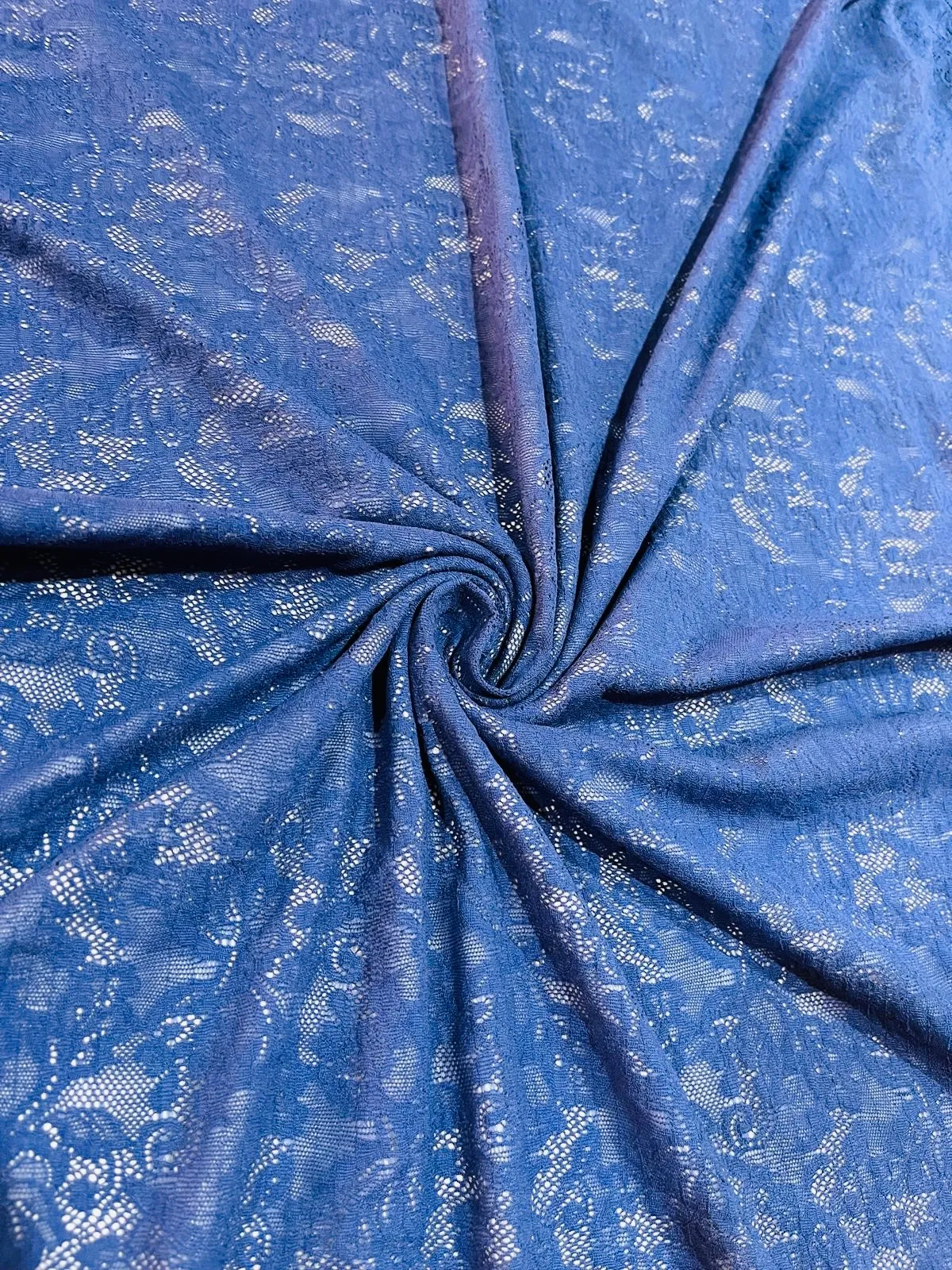 Azul Oscuro Estampado Floral — Blonda Aquerontex, Heredia Costa Rica