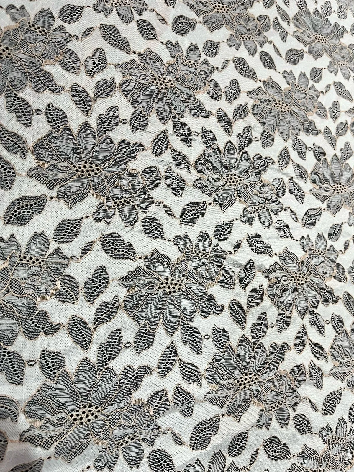 Estampado Floral Gris Blanco — Blonda Aquerontex, Heredia Costa Rica